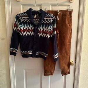 Janie and Jack Boys Size 8 Outfit for Holiday/Winter Season
